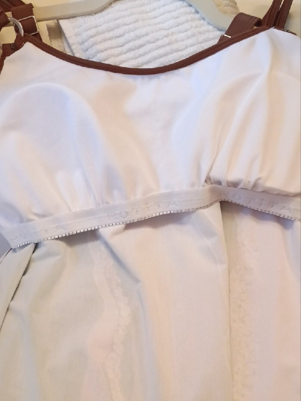 Brown Marble-Print Spaghetti Strap Swim Top - Picture 3 of 6